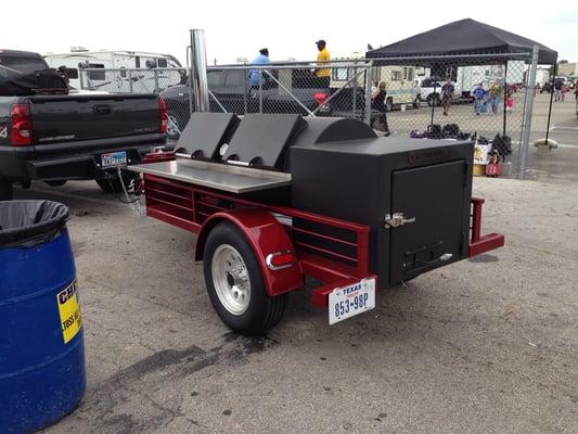 The following shots are of the grills / smokers used during this competition.  All kinds were used.