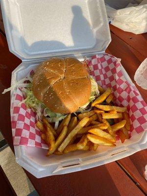 Regular Mexican burger huge