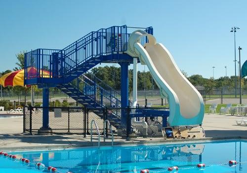 Get ready for the drop of your life! A highly inclined drop into 12'6" of water!