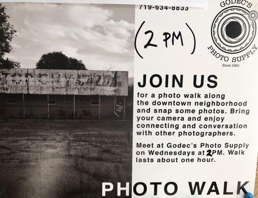 Ongoing Wednesday photography walks