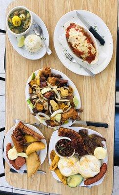 Picada Colombiana, lasagna, Bandeja Paisa, Empanadas y mas...