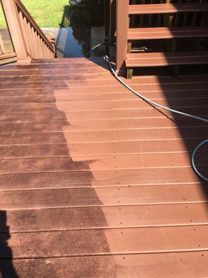 During. This deck is composite