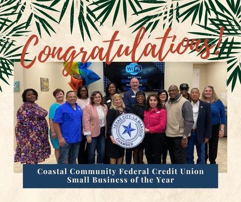 Coastal was named the 2023 Small Business of the Year by the Texas City-La Marque Chamber of Commerce! Congratulations!