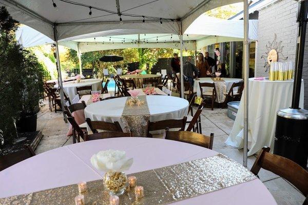 Backyard table set-up!