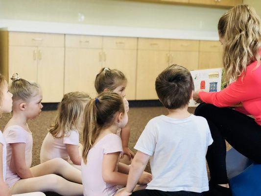 Classes begin with our Preschool Ballet for children 3-4 years of age.