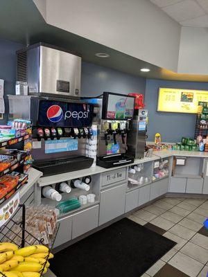 Fountain drinks and Slushies