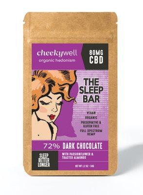 With CBD & Passionflower, this chocolate bar is finished with a light dusting of organic California almonds.