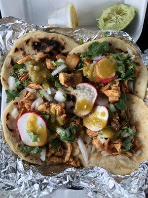 Chicken tacos