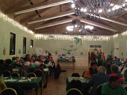 Great place for a party! We fit 120 guests for St Patrick's Dinner!