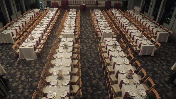 Banquet Setup in the Sunset Room