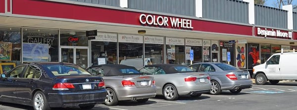 Color Wheel's McLean storefront in the Langley Shopping Center