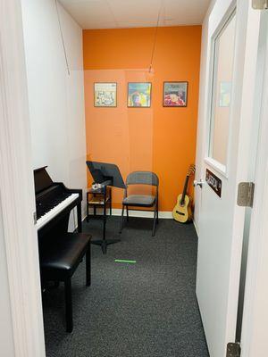 Studio spaces at Center Stage have been optimized for safety during private lessons.