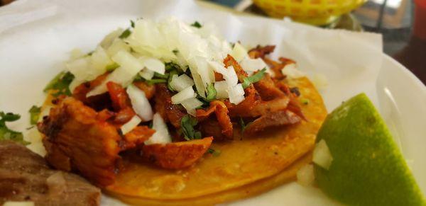 The Al pastor taco was good