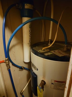 Johnson installed a hard water cartridge filtering in my home, I purchase 2 filters a year he services.