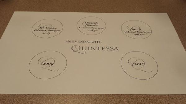 Quintessa tasting with Master Somm, Larry Stone