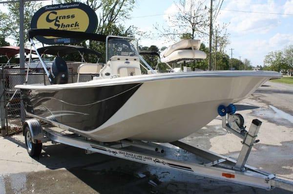 Picking up our Carolina Skiff 198DLV at a fair price and relaxed environment.