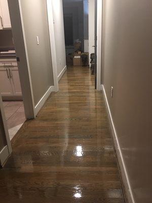 Condo hallway floor