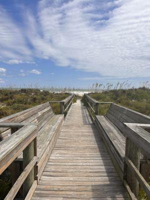 Exit to the beach