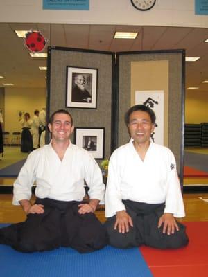 Aaron Cass with Yoshi Shibata Sensei