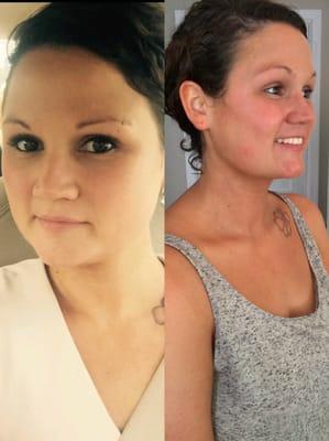 Airbrush Tanning Before & After