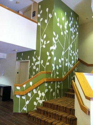 Commercial interior wall graphics, professionally installed