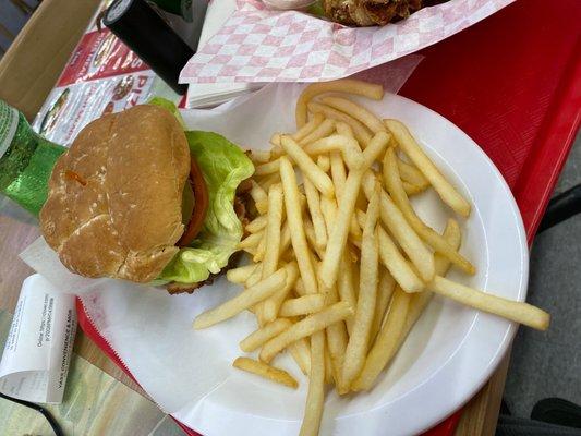 Amazing 1/2 pound double cheeseburger