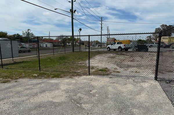 Commercial- Front fence near new gate.