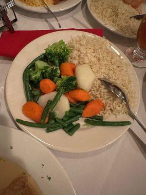 Vegetables and Rice