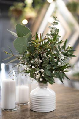 Custom Small Green Bouquet Arrangement For A Private Event at The Woodshed - Vista, CA