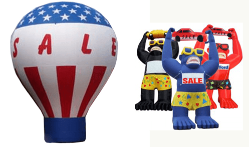 Advertising Balloon and Kong Balloons