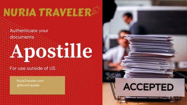 Apostille Service with Nuria Traveler