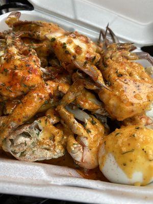 Garlic Crab with sauce