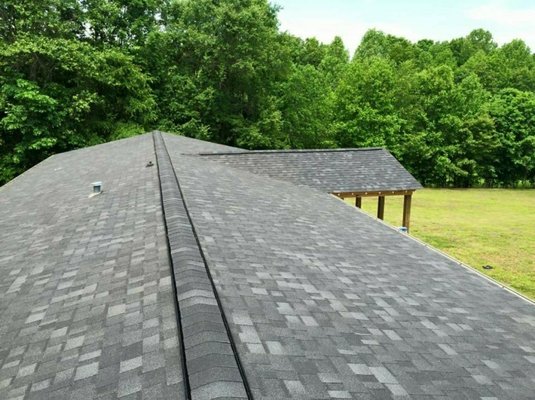 Porch construction and new roof