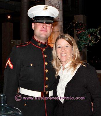 Karla Cooper, VP, American Chariots supporting "Marines Toys for Tots.