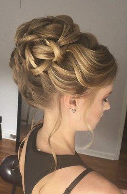 Romantic updo