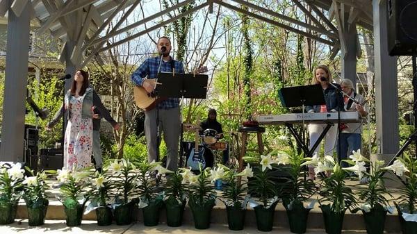 Easter worship in the park