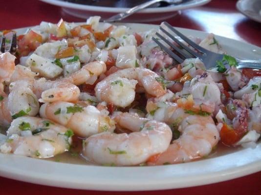 Authentic Guatemalan style ceviche