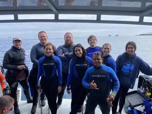 My Open Water class at Catalina Island