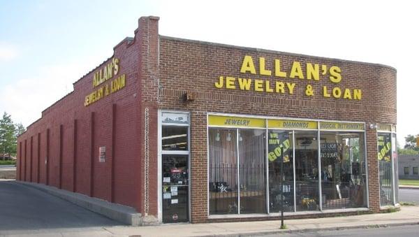 Areas Oldest Pawnshop. Allan's Jewelry & Loan, Inc. Downtown, Anderson, IN.