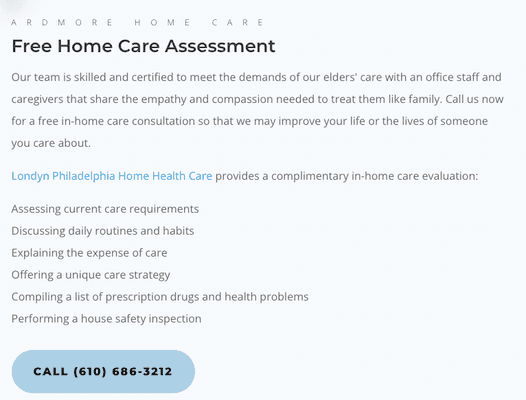 Free Home Care Assessment