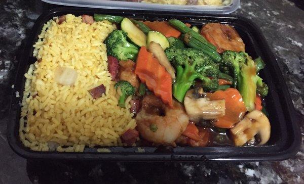 Hunan shrimp combo