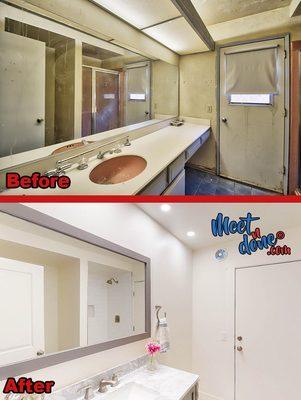 Basic bathroom remodel.