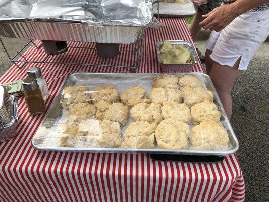 Chicken and biscuits