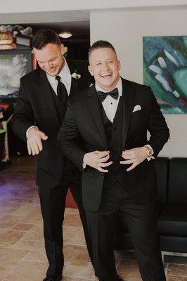 Best man & groom