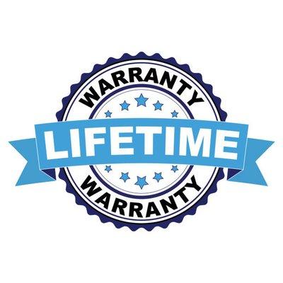 We offer a LIFETIME warranty, included with your water treatment purchase!