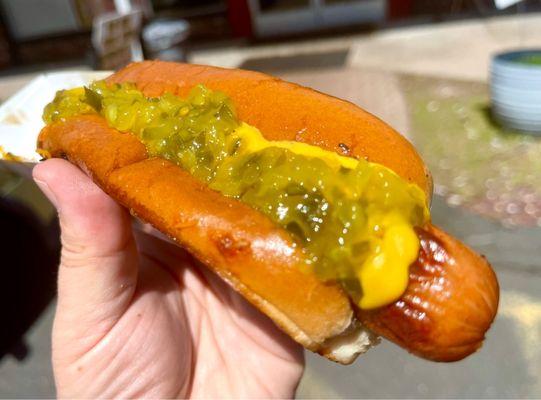 Mustard Relish Dog