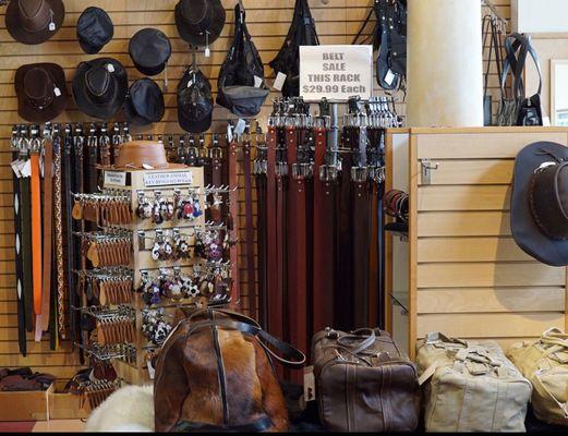 Bags, Belts, Backpacks, Hats and much more.