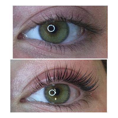 Lash lift and tint