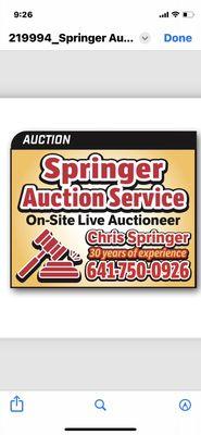 Springer Auction Service