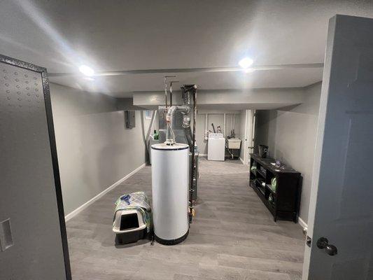 After picture of the basement we remodeled